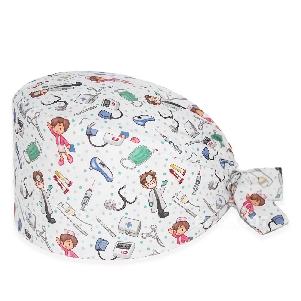 Новая мягкая кепка из хлопка, регулируемая шапка с героями мультфильмов, шапка для лабораторной работы, хирургическая шапка, аптека, аксессуары для ухода за стоматологом, шапочки-скрабы