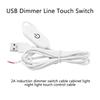 USB 5V 2A Кабель с сенсорным диммером 1,5 м USB 2.0A на 2-проводной выход 5-100% Контроллер диммера для одноканальных светодиодных лент