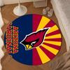 Arizona Cardinals Logo Round mat, Anti-slip Circle Carpet Chair rug For livingroom,Bedroom, doormat home decor Gift Christmas Gifts