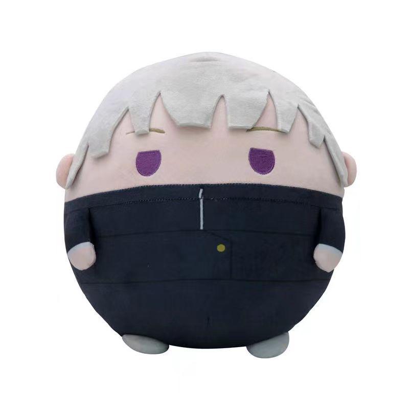 Anime Creative Q Version Jujutsu Kaisen Plush Dolls: Gojo Satoru, Yuji Itadori, Megumi Fushiguro.