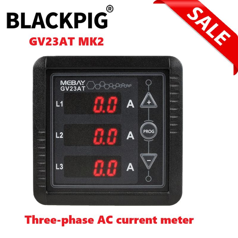 M GV23AT MK2 Generator Digital Meter Three Phase 3P AC Ammeter Amp Tester Current Display Meter For Generator Parts