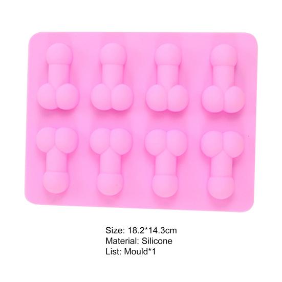 Многоцелевая пищевая отличная гибкая форма для кубиков льда в форме пениса, форма для выпечки