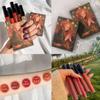 Lipstick Set Cigarette Lip Gloss Set Matte Red Tint for Lips Makeup Long Lasting Water Mirror 5 Pieces, 5PCS-02