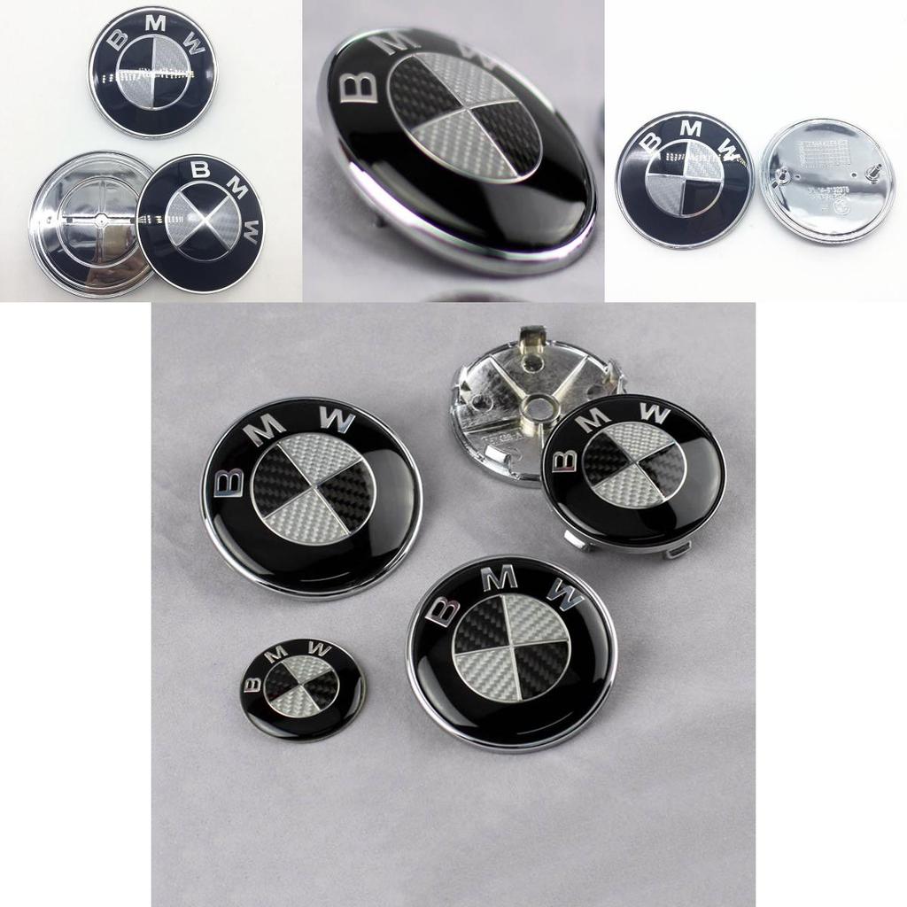 Premium Quality Carbon Fiber Replacement Bmw Badge 82mm Front Hood And Trunk Logo Emblem