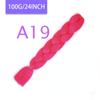 MISQUEEN Yaki Soft Hair Ombre Crochet Braiding Hair Extension For Braid 24 Inch Pink Synthetic Crochet Hair Jumbo Braid Hair