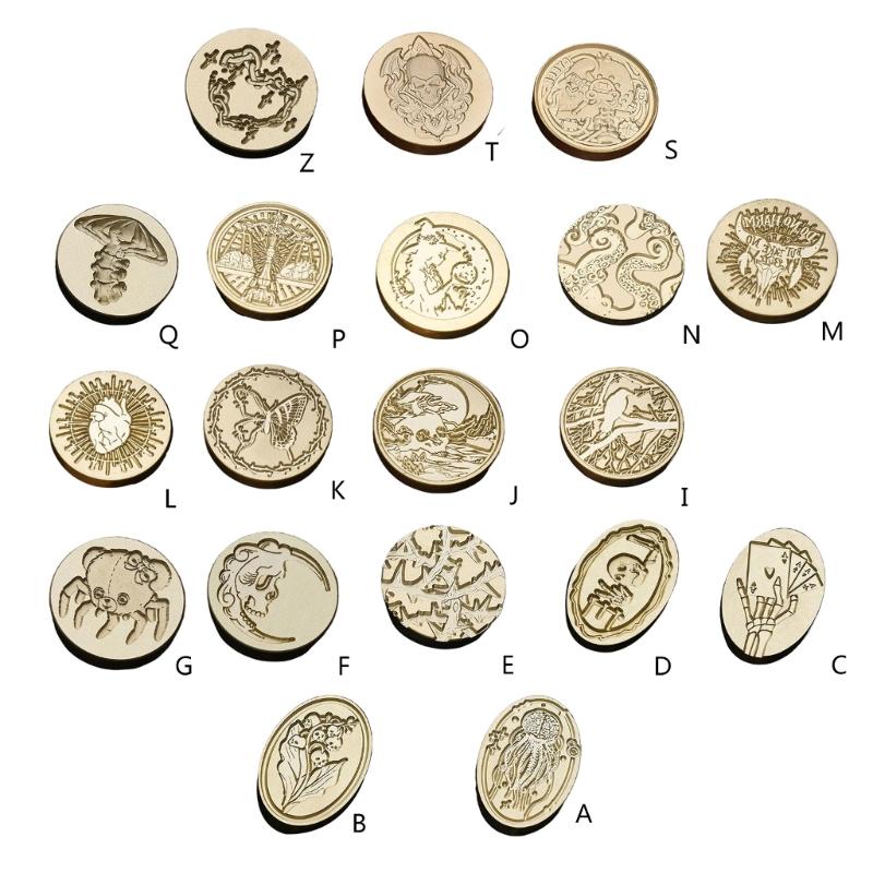 Рельефная печать Головка штампа для сургуча Металлическая печать для запечатывания Головка штампа для восковой печати Замена для запечатывания конвертов и поздравительных открыток