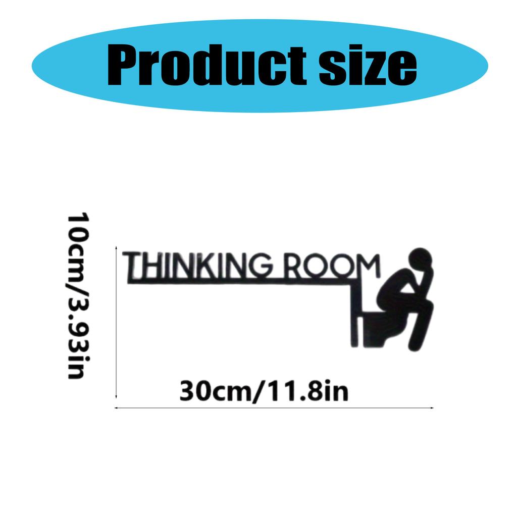 Elegant THINKING ROOM Metal Wall Art Sculpture for Home Decoration In Bedroom Living Room Bathroom Kitchen Garden