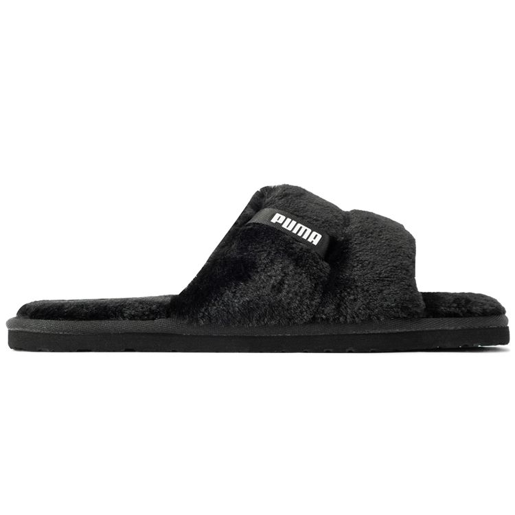 Puma Fluff Solo Sports Slippers Women Footwear Black 387522-01