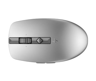 HP 710 Перезаряжаемая Беспроводная Мышь, Совместимая с и Поддерживающая 3 и Переключаемое Колесо Прокрутки, Тихая, Bluetooth, Windows, Mac, ChromeOS, Устройства,