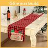 Декор Дом Рождество Лен Клетка Гингем Настольная Дорожка Креативный Декоративный Предмет Товары