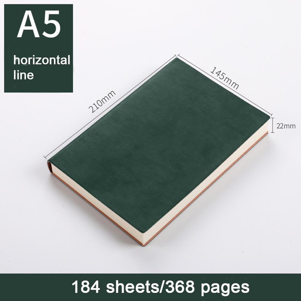 (Free Logo Engraving) A5 Soft Leather Blank Notebook, Solid Color Notepad, Business Meeting Record Book, Student Diary, Travel Log