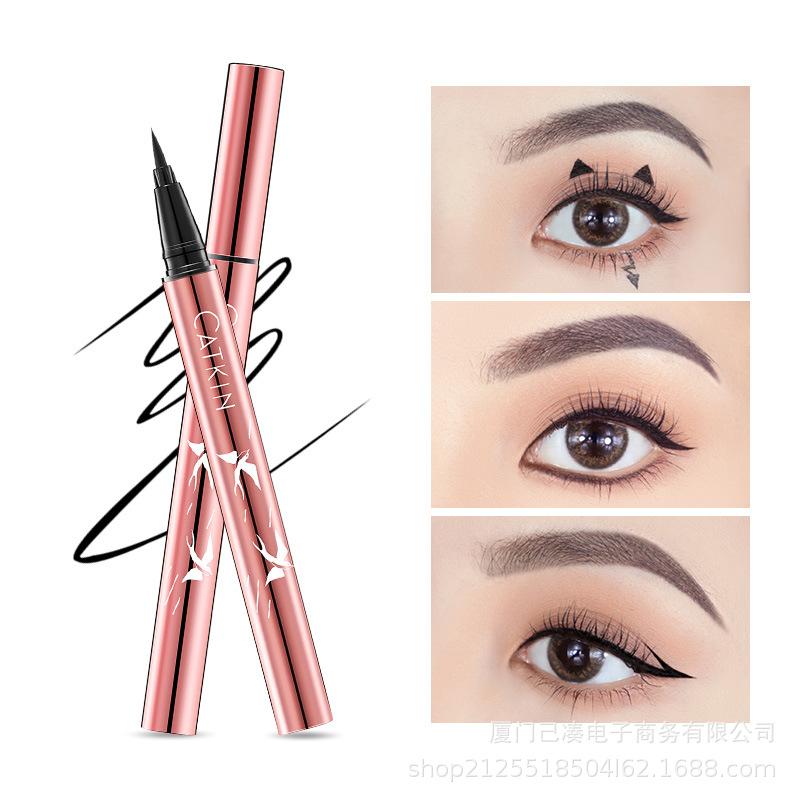 CATKIN Amazing Strokes Водостойкая, не смазывающаяся, устойчивая к поту Стойкая подводка-карандаш для век для начинающих