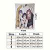 Kpop Demon Hunters Wall Tapestry Aesthetic Wall Hanging Printed Fabric Blanket Decorative Tapestries For Bedroom Living Room Home Decor