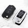 Чехол-держатель для автомобильных ключей, брелок для VW Volkswagen Polo Golf Passat Beetle Caddy T5 Up Eos Tiguan Jetta для Skoda Octavia A5