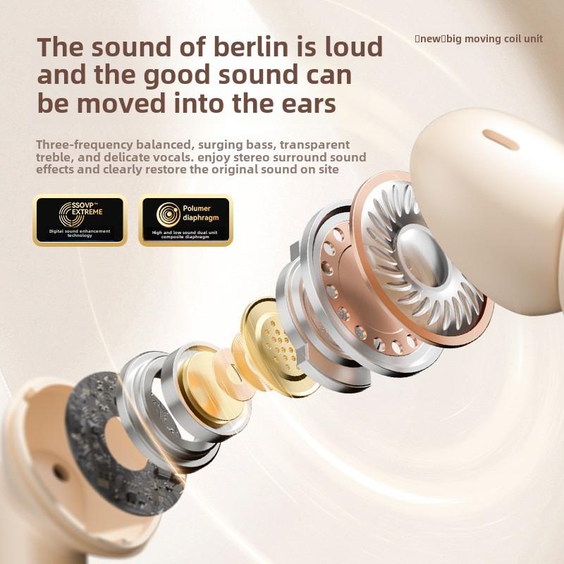 Беспроводная Bluetooth-гарнитура с цифровым дисплеем, сверхдолговечна, удобная, без задержек, с шумоподавлением, универсальная игровая TWS-гарнитура