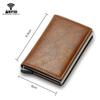 Men Credit Card Holder Wallet Slim Aluminum Men Wallet ID Credit Card Holder Mini  Wallet Automatic Pop Up Bank Card Case