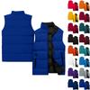 Ladies' Casual And Fashionable Sleeveless Vest Solid Color Cotton Jacket