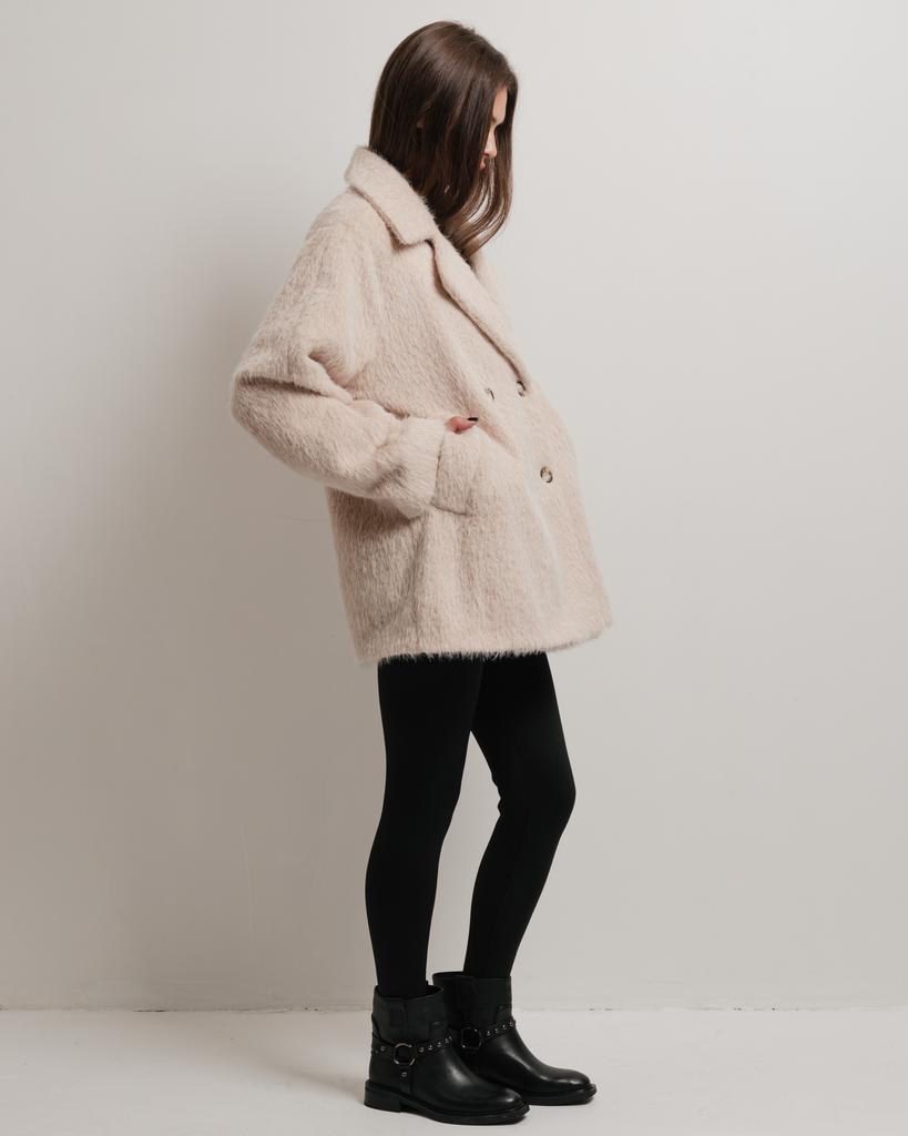 Пальто женское Of White 9501 36 бежевое