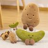 Cute Simulated Cucumber Potato Doll Plush Toy Creative Doll Decoration Ornament Photo Props Rag Doll