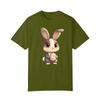 Happy Easter Women's Fashion Printed Round Neck Short Sleeve T-Shirt Pullover Top