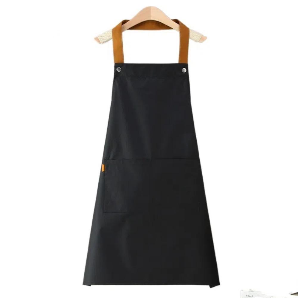 with Pockets Kitchen Apron Waterproof Sleeveless Apron New Waiter Uniform For Men Women