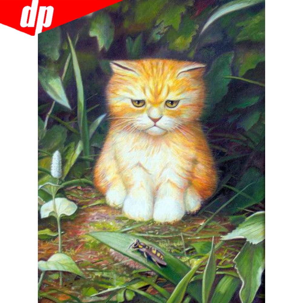 5D DIY Diamond Painting Animal Cat Full Square Embroidery Sale Rhinestone Pictures