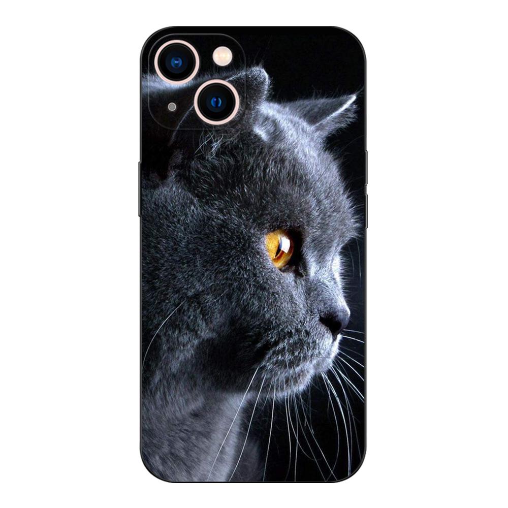 Black Tpu Case For Vivo Y1S U10 S1 2019 PRO Z3i Z1 Z1i Z1X X50 Lite X60 X70 X21S 4G 5G 2020 British Shorthair Cat