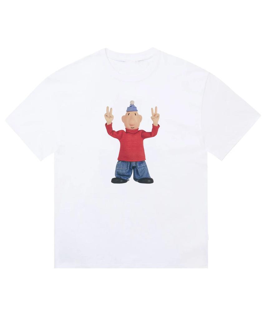 Fashion Trend Short Sleeve Anime Character Printed Pattern Tshirt Round Neck Unisex Unisexs Casual Street Wear Popular Fashion