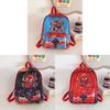 Cartoon Kids Spider Man Backpack For Boys And Girls With Breathable Nylon And Comfortable Shoulder Straps For Kindergarten Daily Use