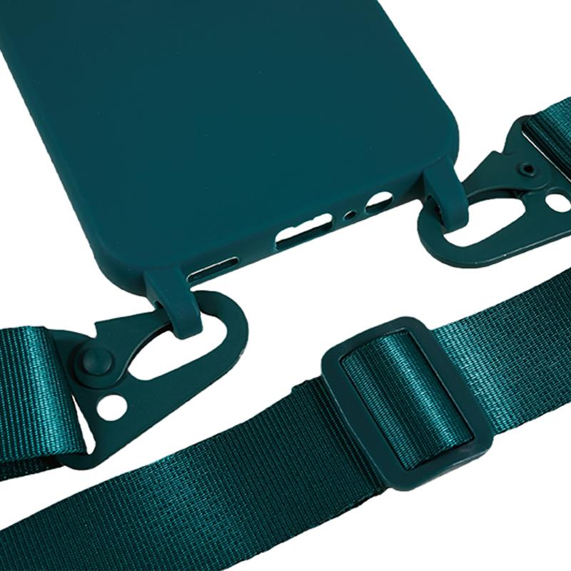 Мягкий ТПУ чехол для телефона Samsung Galaxy A14 5G/A14 4G с матовым покрытием, противоударная крышка с широким шнурком