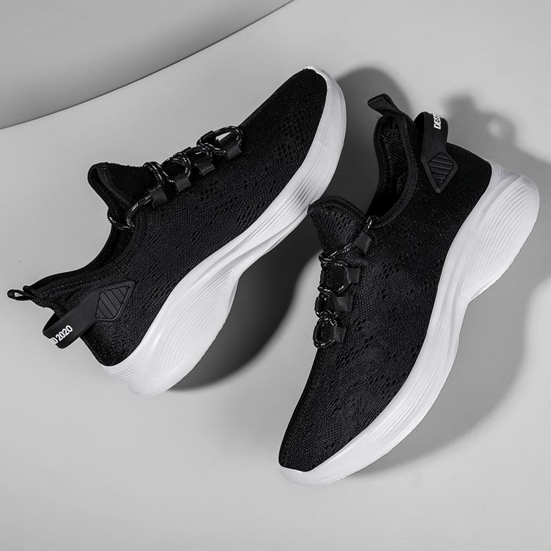 Легкие мужские сетчатые кроссовки, летние повседневные мужские кроссовки для улицы, нескользящие, дышащие, спортивные, модные, универсальные, мужские кроссовки для спорта