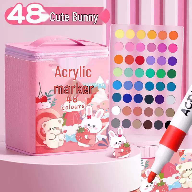 Акриловый маркер - Смываемый, Не растекающийся, Быстросохнущий, Наслаиваемый, Водостойкий маркер для искусства и школы.