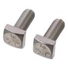 2pcs M8 X 20mm / M8 X 0.79" Square Head Bolt 304 Stainless Steel Fully Thread Machine Screws