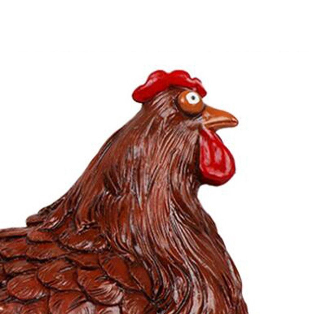 Разноцветные мультяшные фигурки цыплят Статуэтка цыпленка для поделок Креативное украшение-забор Для дома и улицы