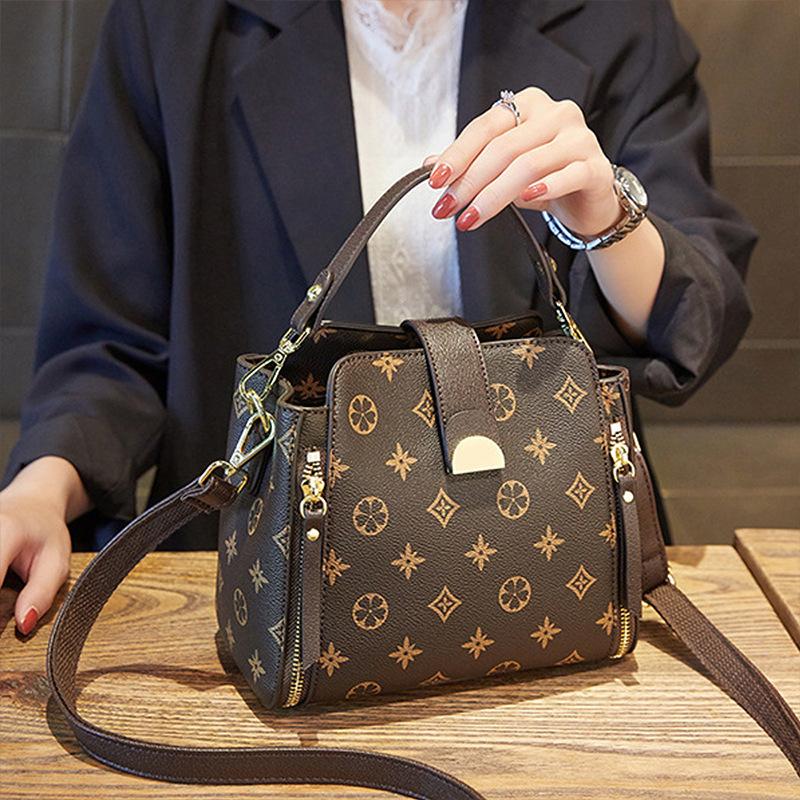 Новая сумка через плечо для женщин, сумка-ведро, осенне-зимняя мода, высококачественная текстура, сумка через плечо, трендовая