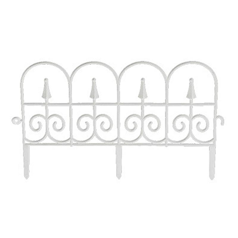 Белый черный садовый забор декоративный складной ограждение пластиковый европейский стиль ограждения