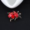 Enamel Red Ladybug Insect Brooches Beetle Pin Scarf Corsage Jewelry Gift