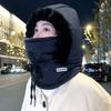 Зимняя шапка-шлем Лэй Фэн для мужчин и женщин, теплая, ветрозащитная, бархатная, утолщенная, с интегрированным шарфом-маской, для езды на велосипеде, уличная шапка для велоспорта