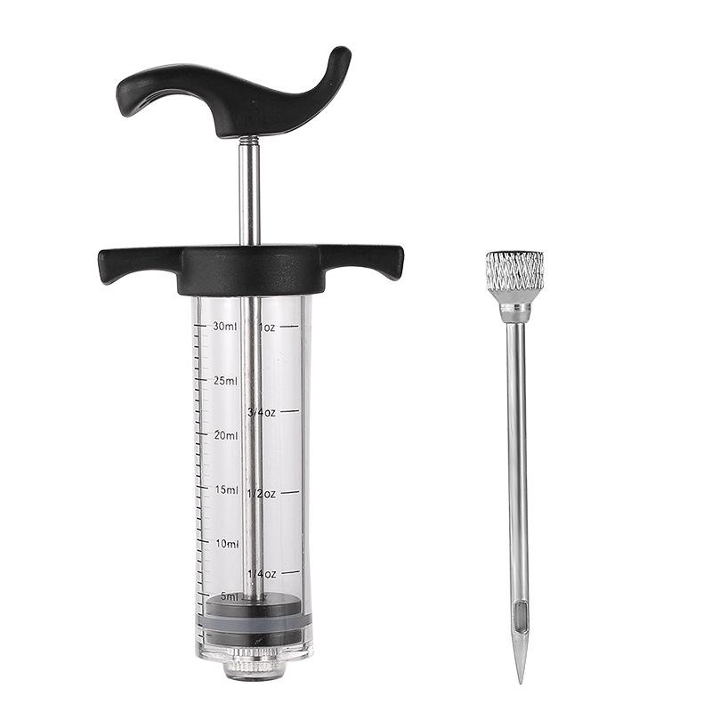 Шприц для приправы индейки и мяса с 3 иглами