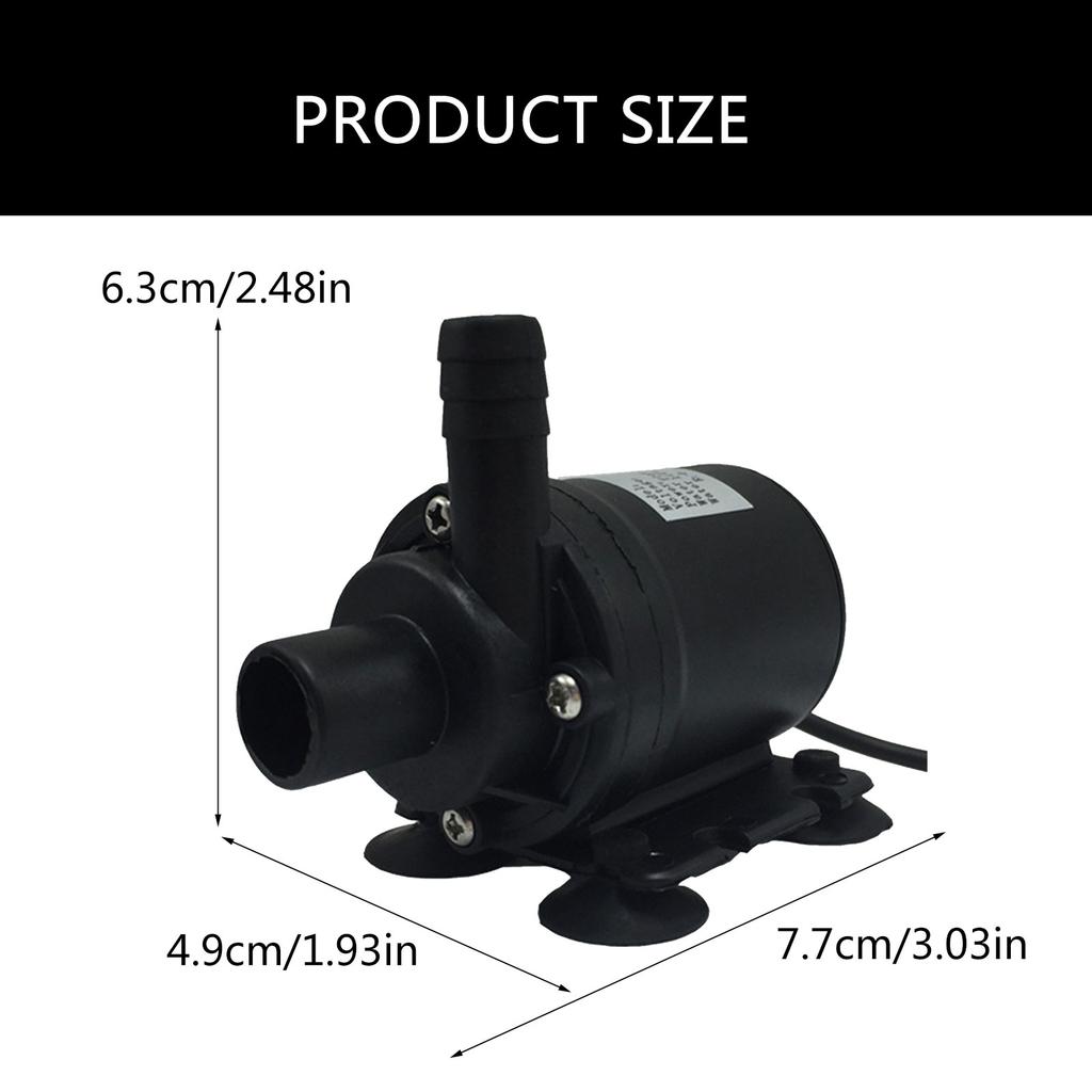 Бесшумные солнечные водяные насосы Компактный погружной водяной насос постоянного тока 12 В с солнечным бесщеточным двигателем для садовых фонтанов Погружные