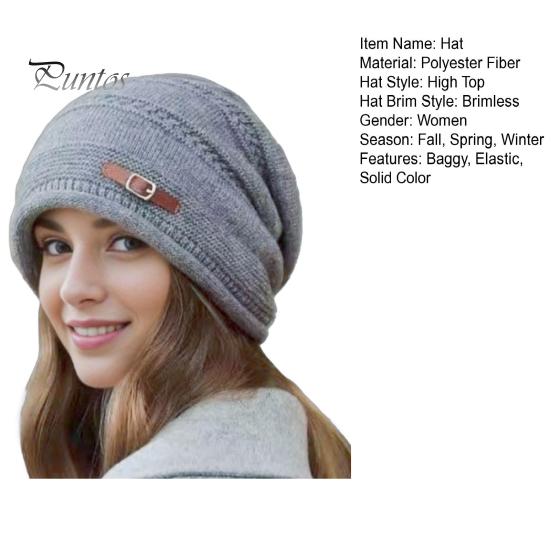 Женская зимняя шапка из толстой вязки, ветрозащитная, с плюшевой подкладкой, сохраняющая тепло, защита ушей, эластичная мешковатая кепка для улицы, школы, поездок на работу, шапочка-бини