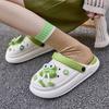 New Indoor Home Cartoon Anti-slip Crocs for Women's Shoes with A Feeling of Stepping On Feces