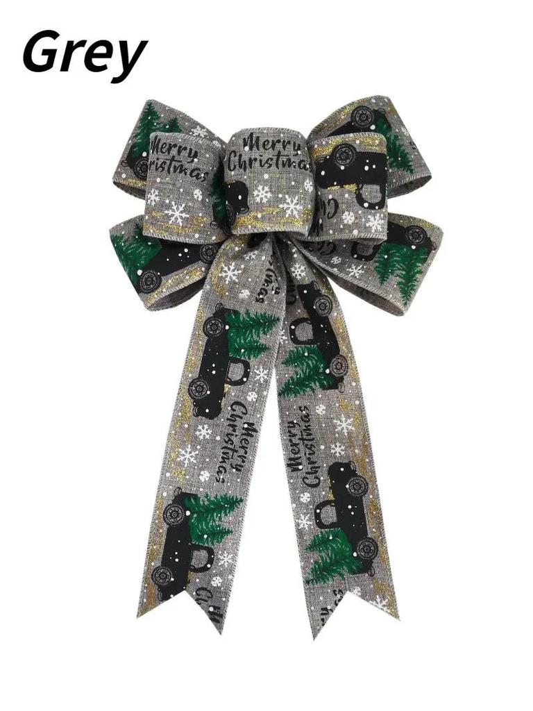 Christmas Hanging Decoration Bow Christmas Tree DIY Ornaments Home Garden Bows Gift Christmas Wedding Party Decoration Supplies