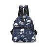 Ghost Skull Print Backpack Computer Laptop Shoulder Bag Halloween Oxford School Bag for Women GirlsTravel Daypack KTY