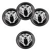 4pcs/set Upgrade Your Ride with 3D Tiger Panther Lion Head Car Wheel Center Hub Cap Emblem Stickers Cover - 2.2 Inch
