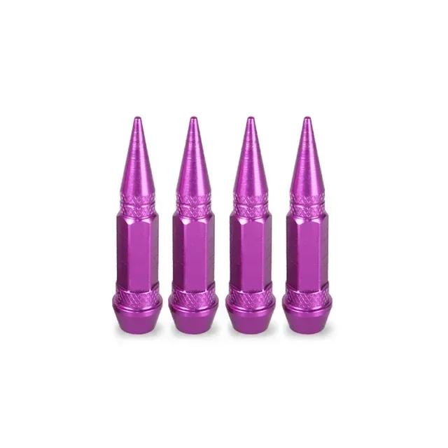 4Pcs 45/60mm Tire Valve Stem Cover Spiked Wheel Valve Cover Bicycles Tyre Hub Valve Stem Cover Motorcycle Tire Valves Covers Hat