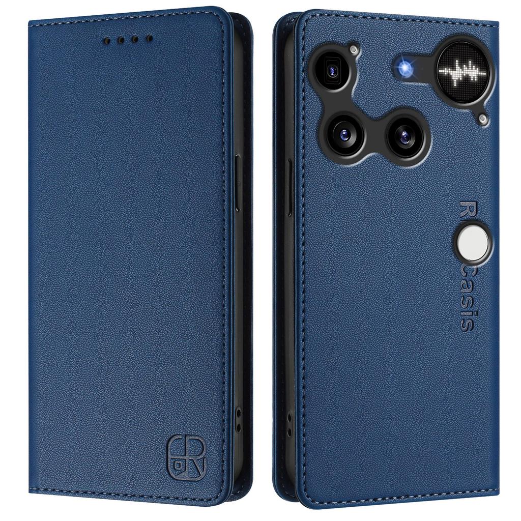 Ни за что Телефон (3) Кожаный чехол 5G RINACASIS RC01 Чехол для телефона с RFID-блокировкой Кошелек Подставка