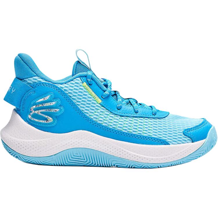 Under Armour Детские кроссовки Curry 3Z7 GS Capri Sky Blue, светоотражающие, желтые 3026623-401