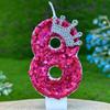 Birthday Number Candles Cake Decoration Chinese New Year Celebration Birthday Candles Rose Red Crowns Wedding Gifts Boys Girls