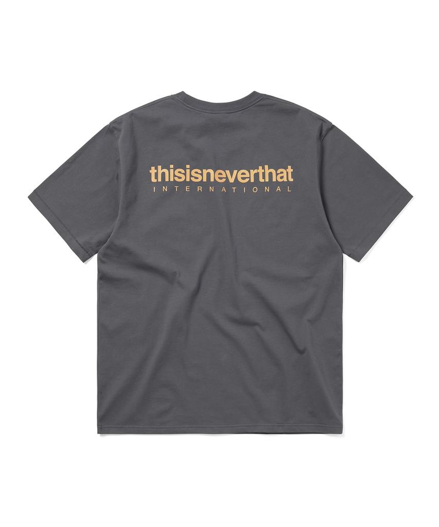 THISISNEVERTHAT Междунар.. Футболка с логотипом темно-серая